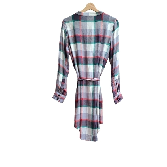 Matilda Jane Plaid Shirt Dress with Belt, Size Medium - Picture 2 of 8